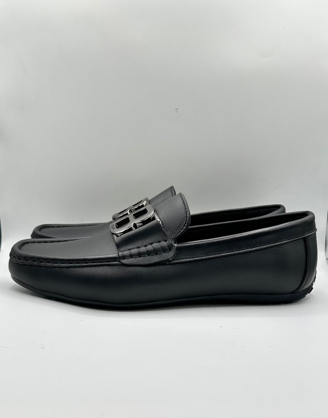 Balmain Inspired Men's Smooth Leather Loafers