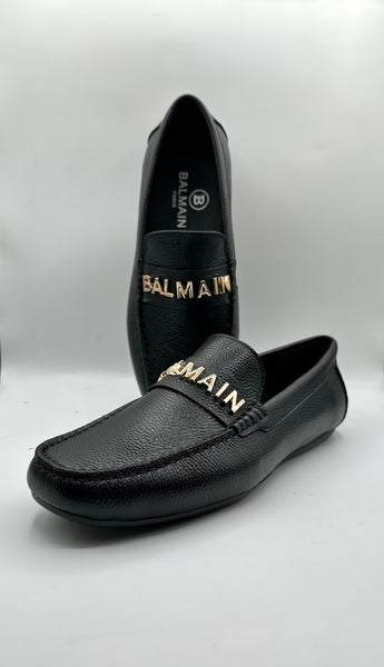 Balmain Inspired Luxury Men's Leather Driving Loafers