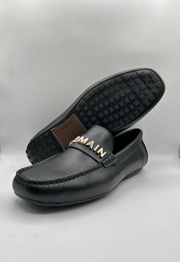 Balmain Inspired Luxury Men's Leather Driving Loafers