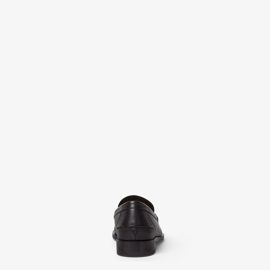 Fendi Loafers – Black Leather Designer-Style Luxury Shoes for Men