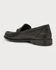 Luxury Monogram Loafers – Black & Brown Leather