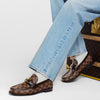 Louis Vuitton Chequered Loafers Brown