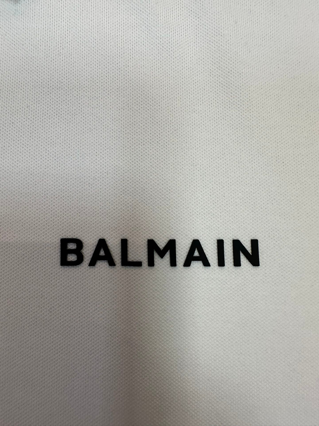 Balmain Polo Shirt with Rubber Logo  – Premium Fit