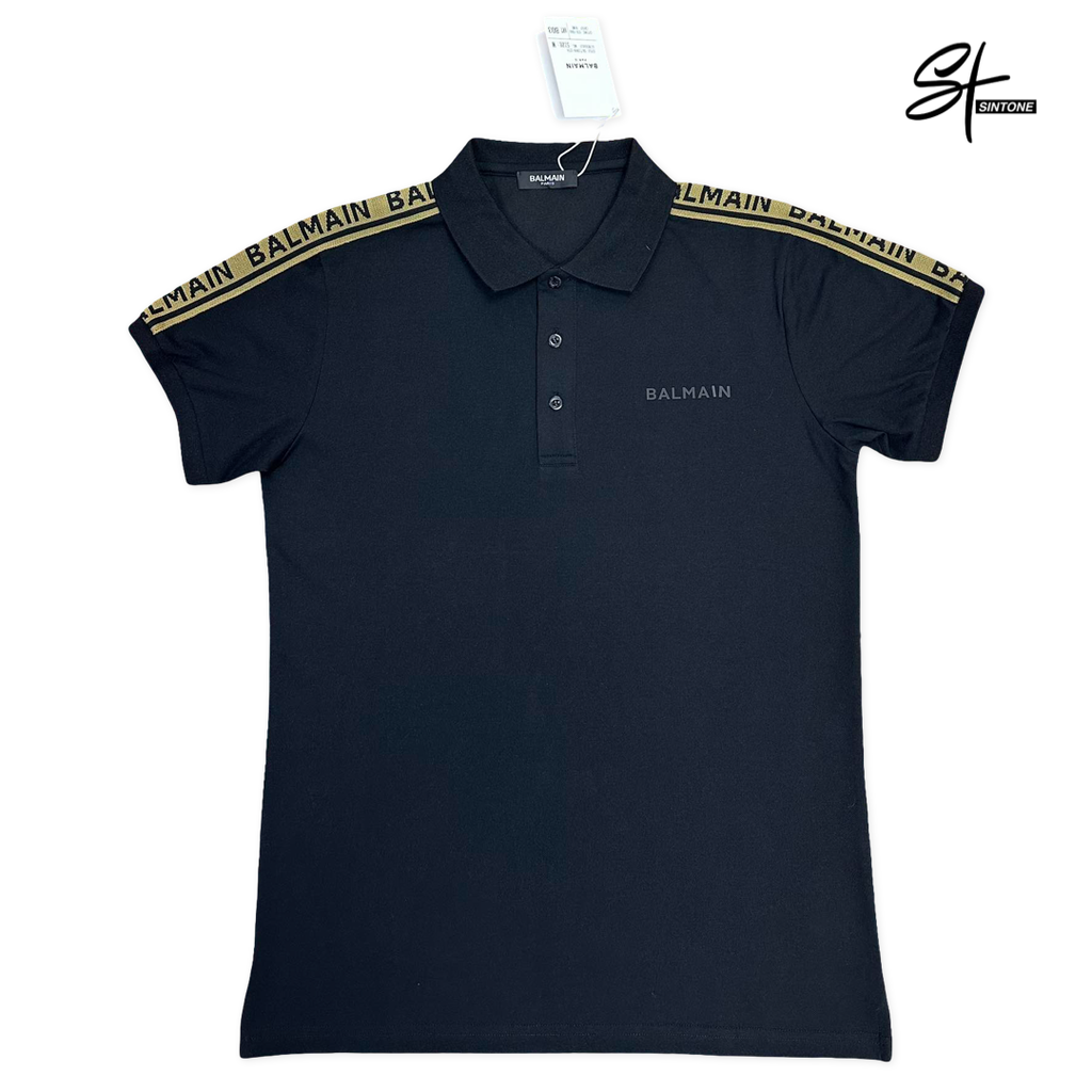 Balmain Polo Shirt with Rubber Logo  – Premium Fit