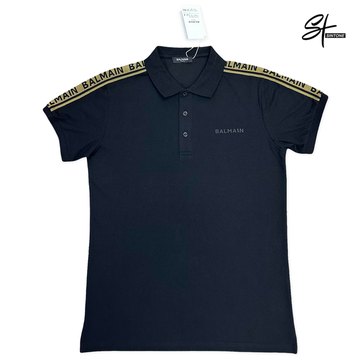 Balmain Polo Shirt with Rubber Logo  – Premium Fit