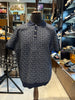 Balmain-Inspired Blue Monogram Knit Polo Shirt - Premium Quality