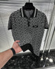 Balmain-Inspired Monogram Knit Polo Shirt Black - Premium Quality