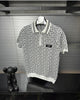 Balmain-Inspired Monogram Knit Polo Shirt White - Premium Quality