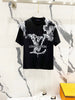 LV-Inspired Black & white Logo T-Shirt – Premium Cotton Streetwear by Sintone