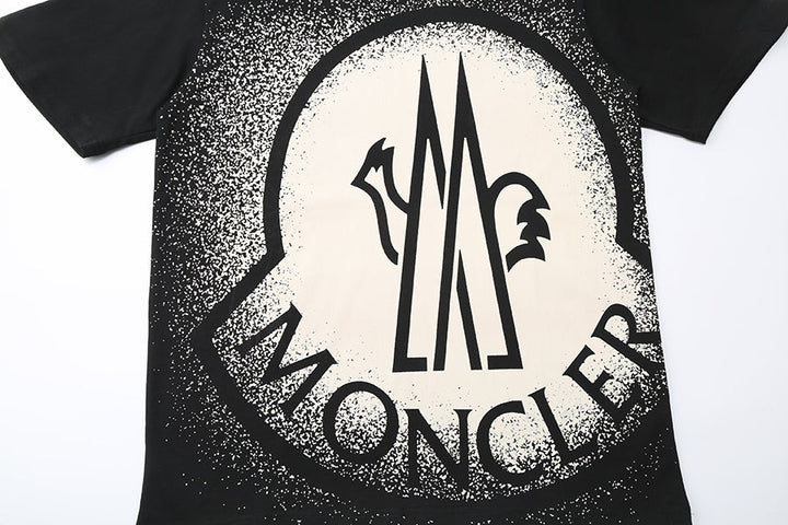 Moncler-Inspired Black Oversized Logo T-Shirt – Luxury Designer Streetwear | Sintone