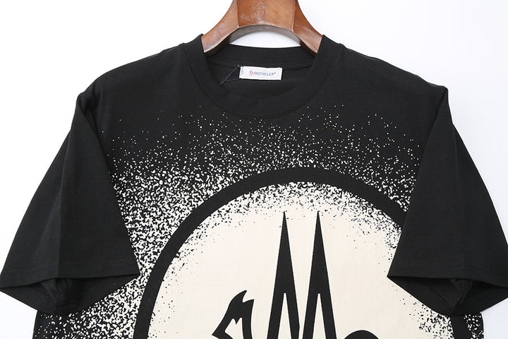 Moncler-Inspired Black Oversized Logo T-Shirt – Luxury Designer Streetwear | Sintone