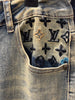 Vintage Washed Jeans – Inspired by LV | Streetwear Denim | Sintone