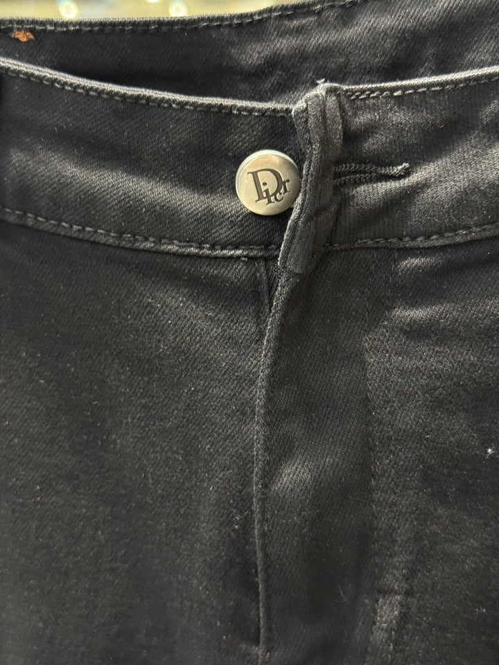 Black Jeans – Dior Inspired Monogram Pocket | Luxury Denim | Sintone