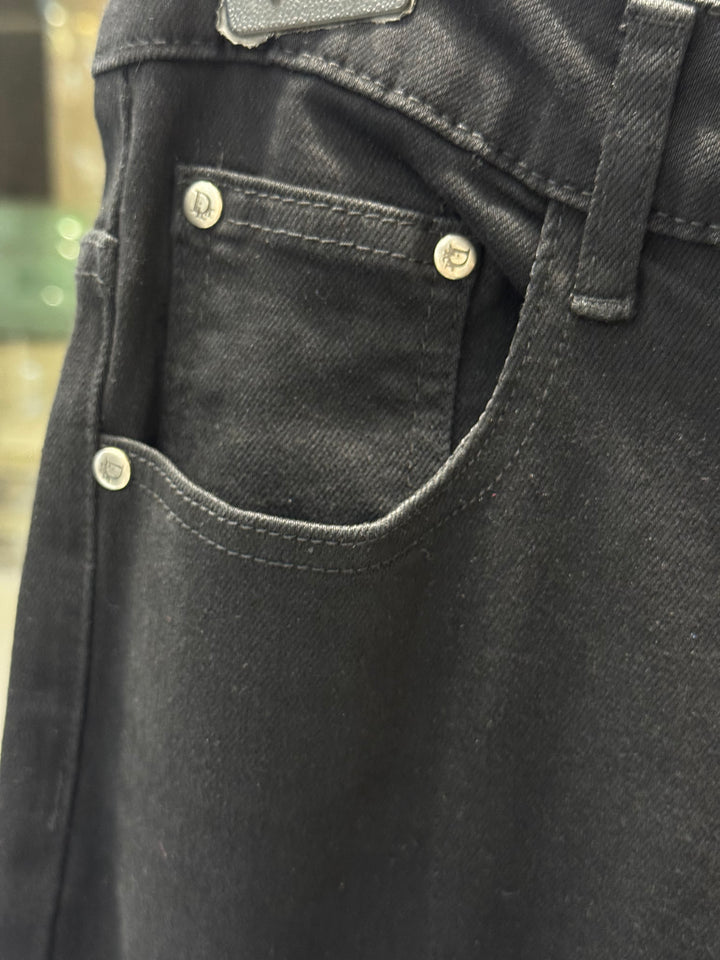Black Jeans – Dior Inspired Monogram Pocket | Luxury Denim | Sintone