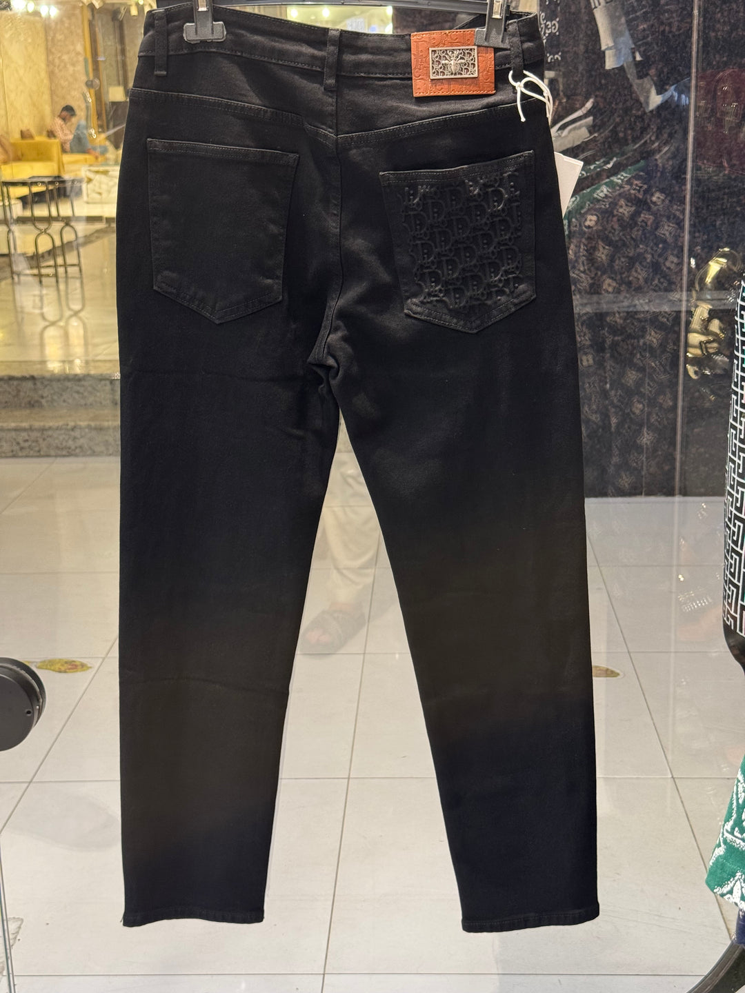 Black Jeans – Dior Inspired Monogram Pocket | Luxury Denim | Sintone