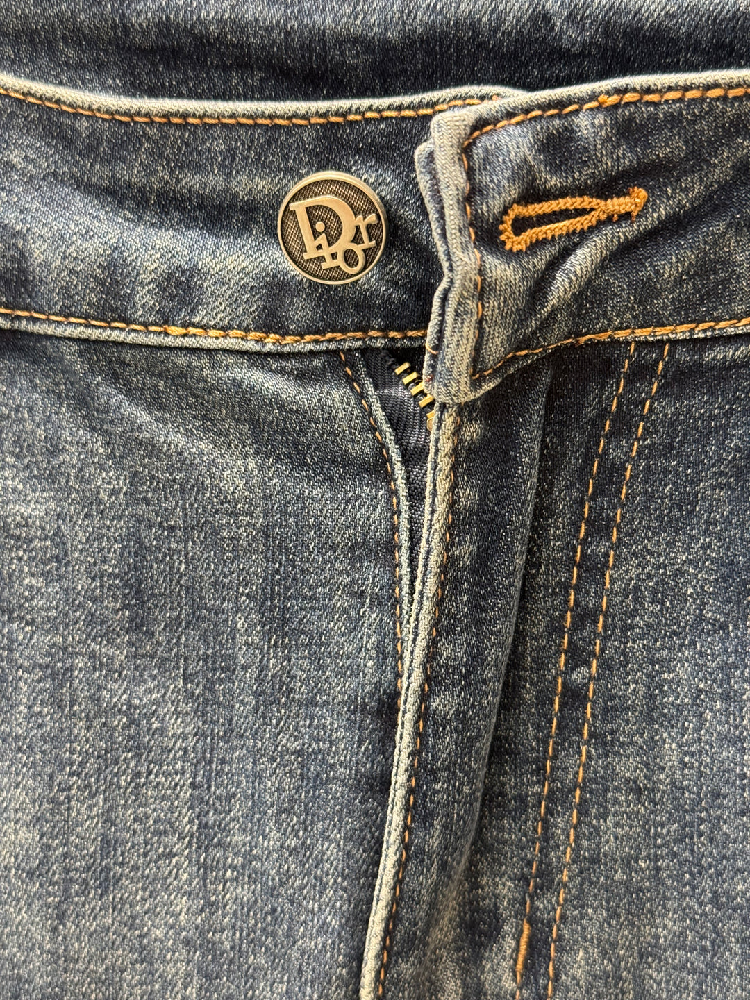 Blue Washed Jeans – Dior Inspired Monogram Pocket | Luxury Denim | Sintone