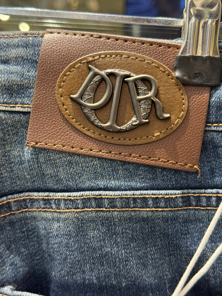 Blue Washed Jeans – Dior Inspired Monogram Pocket | Luxury Denim | Sintone