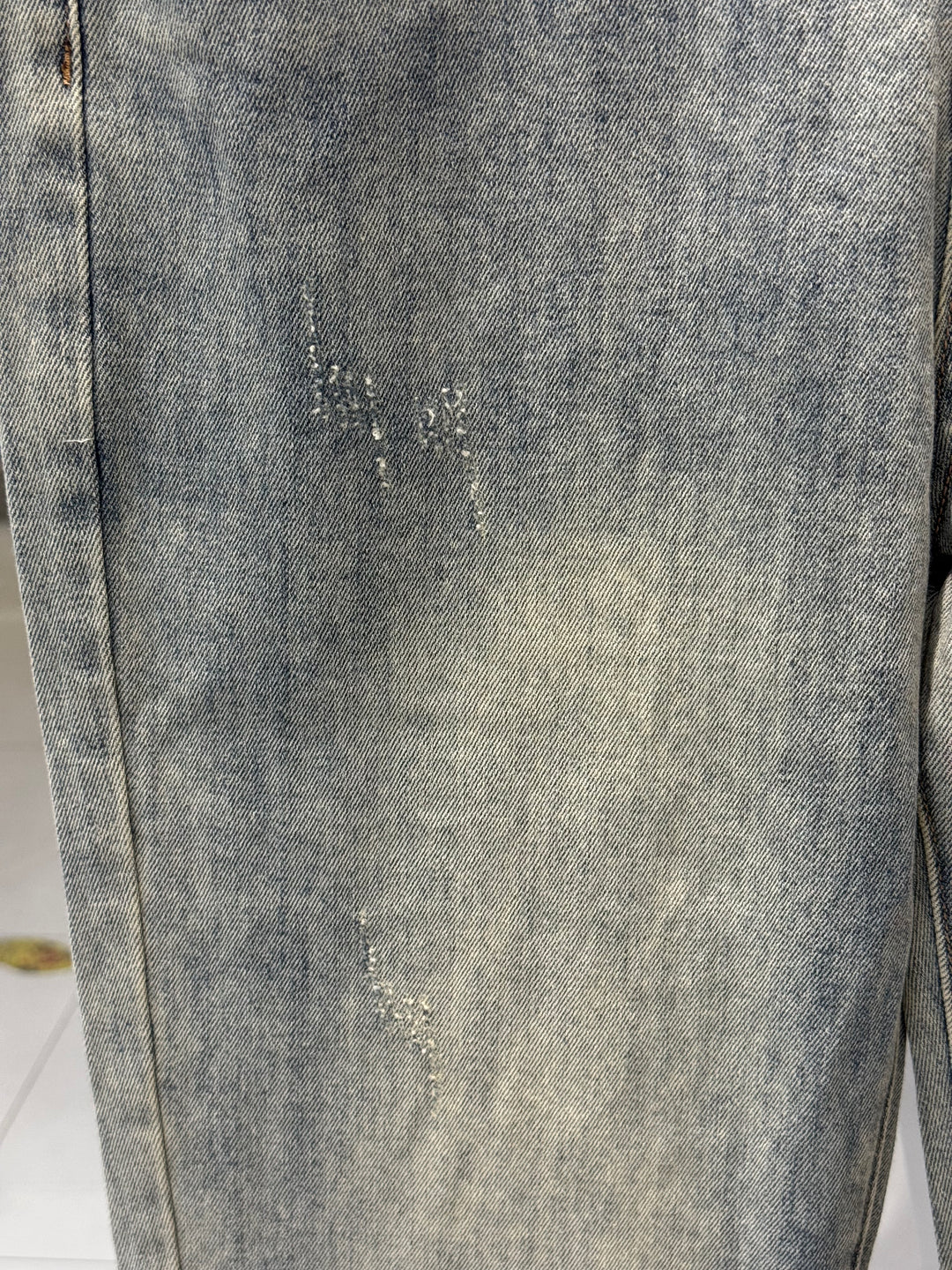 Gucci-Inspired Grey Washed Denim Jeans – Premium Quality Streetwear | Sintone
