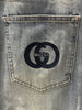 Gucci-Inspired Grey Washed Denim Jeans – Premium Quality Streetwear | Sintone