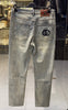 Gucci-Inspired Grey Washed Denim Jeans – Premium Quality Streetwear | Sintone