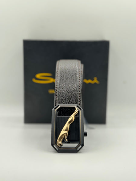 Jaguar Brown Leather Belt – Premium Formal Belt for Men