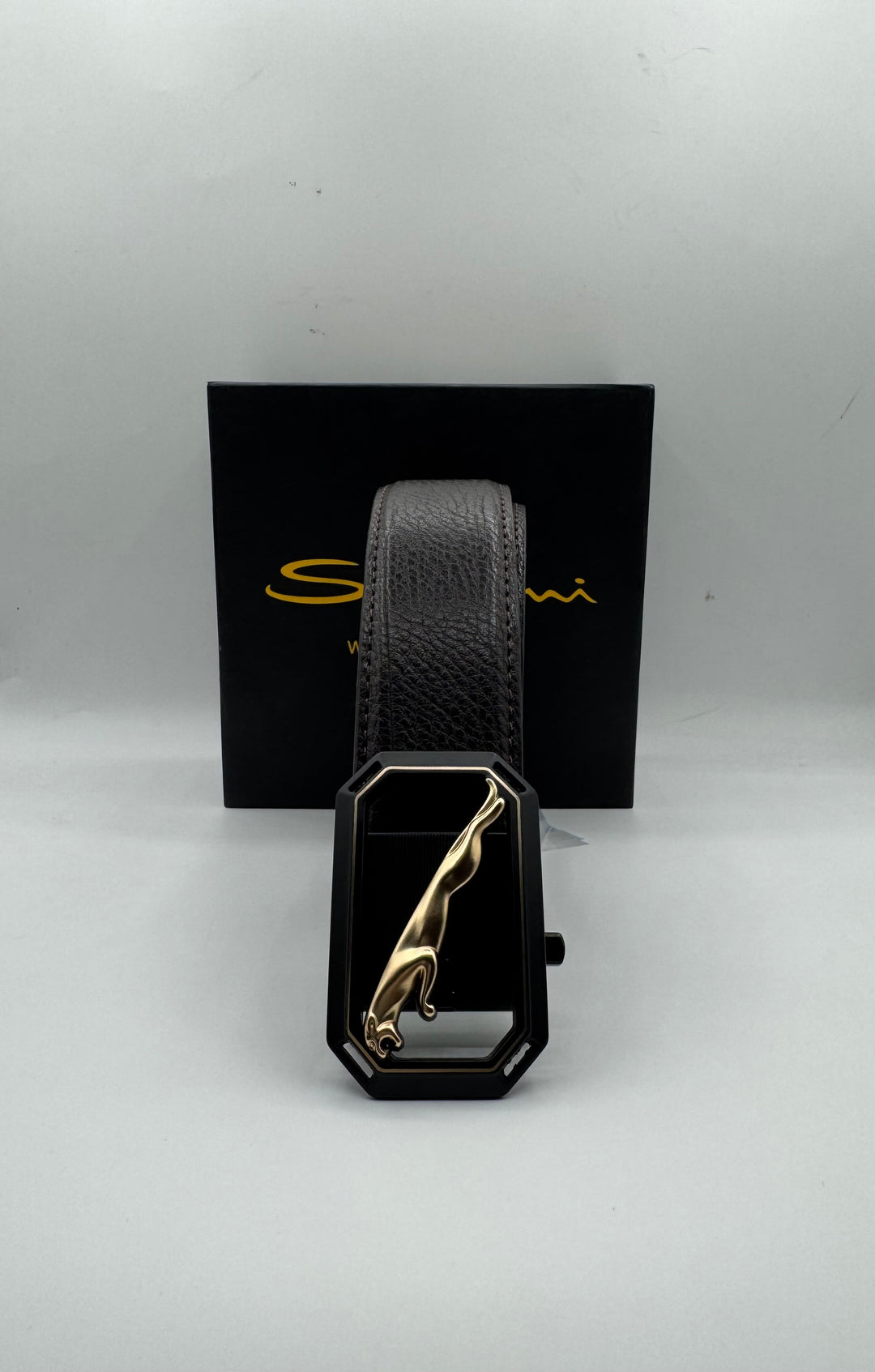 Jaguar Brown Leather Belt – Premium Formal Belt for Men