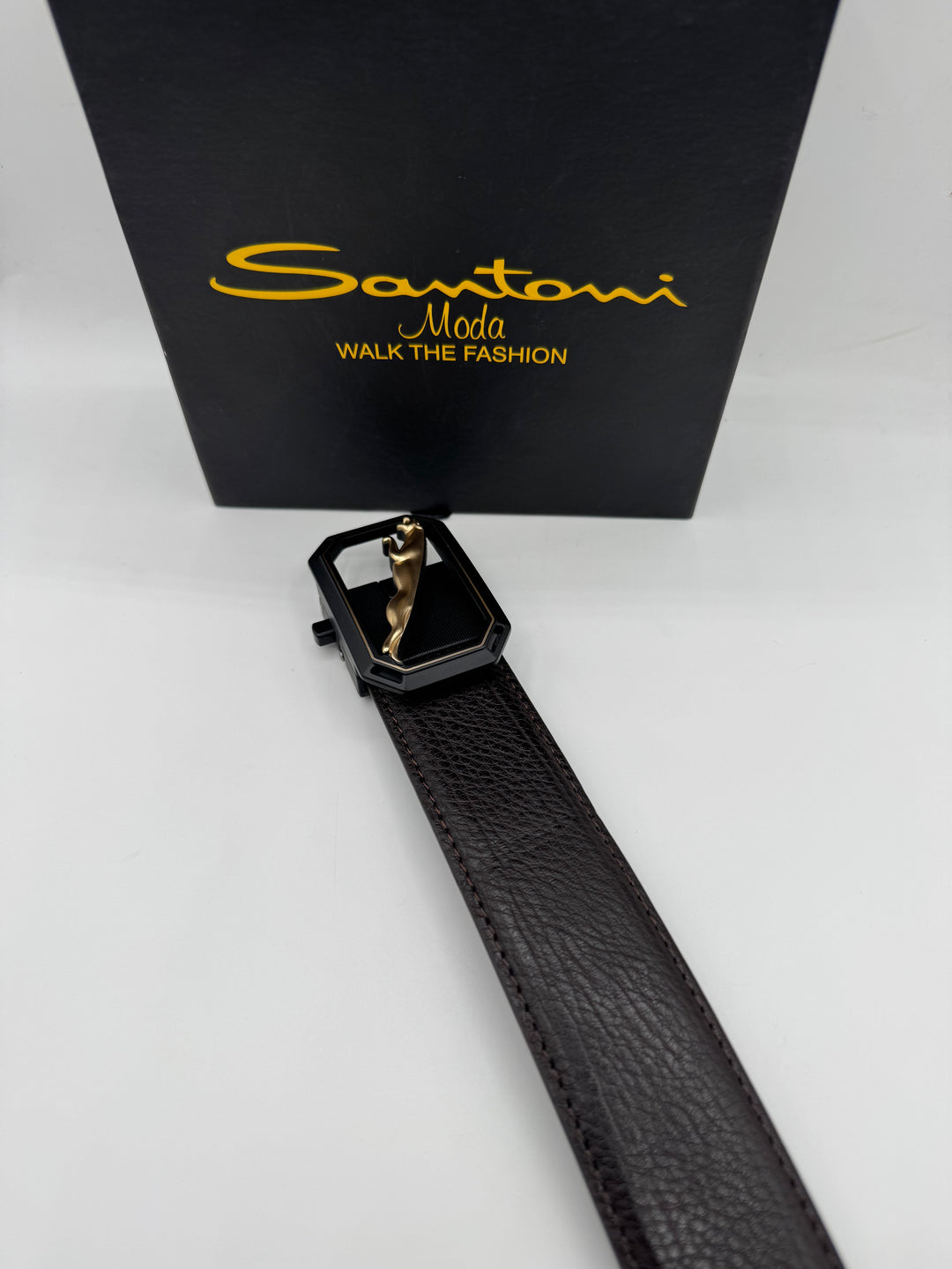 Jaguar Brown Leather Belt – Premium Formal Belt for Men