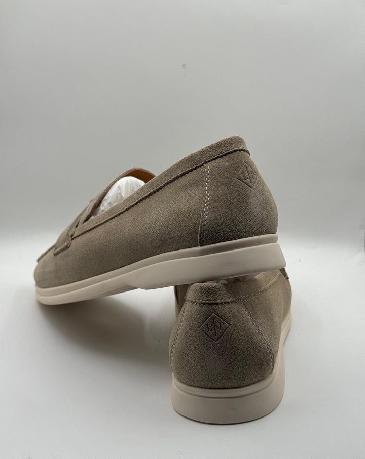 Loro Piana Beige Suede Loafers