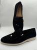 Loro Piana Black Suede Loafers