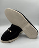 Loro Piana Black Suede Loafers