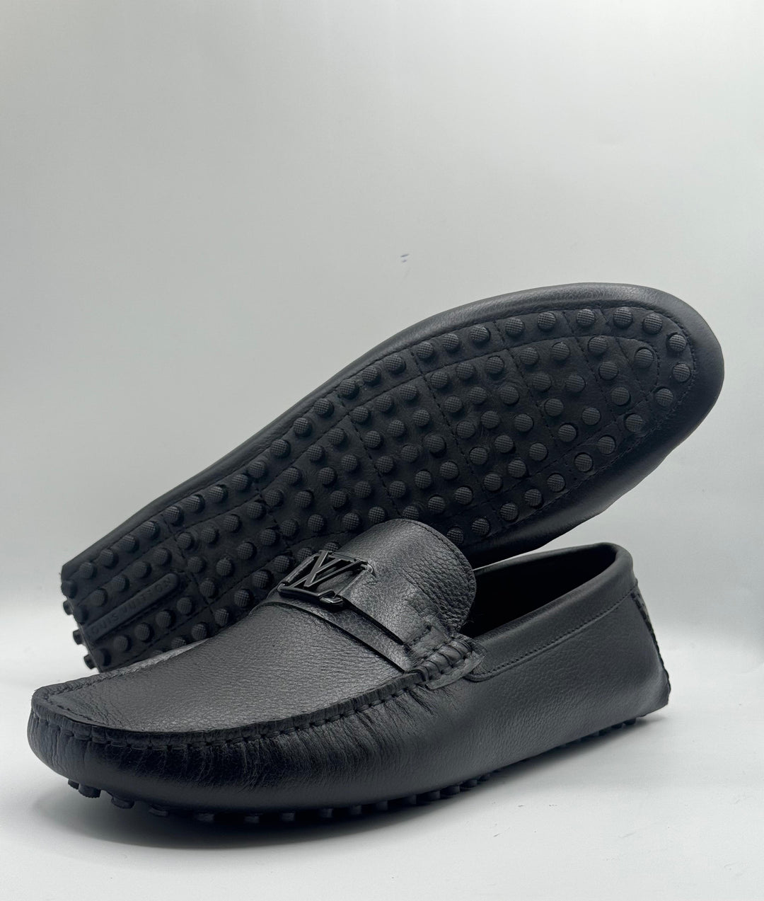 Louis Vuitton Monte Carlo Black Leather Loafers