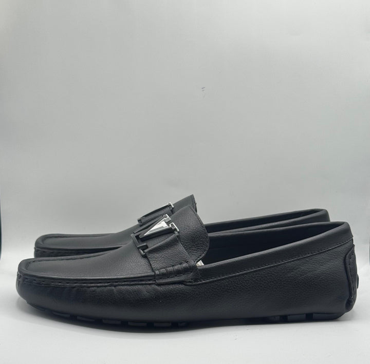 Louis Vuitton Black Leather Moccasins
