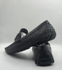 Louis Vuitton Black Damier Graphite Leather Moccasins