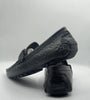 Louis Vuitton Black Monogram Leather Moccasins