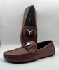 Louis Vuitton Brown Leather Moccasins