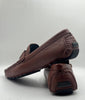 Louis Vuitton Brown Leather Moccasins