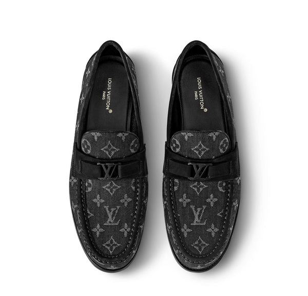 Louis Vuitton Major Loafers in Black Monogram Eclipse Canvas & Suede – Luxury Men’s Shoes