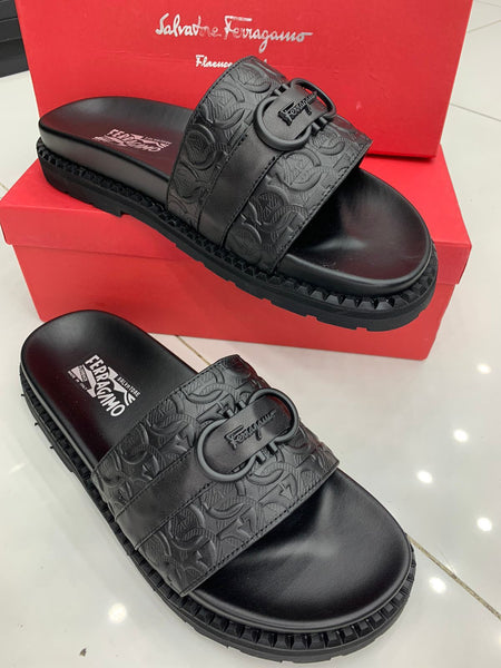 Ferragamo Premium Slipper with Logo