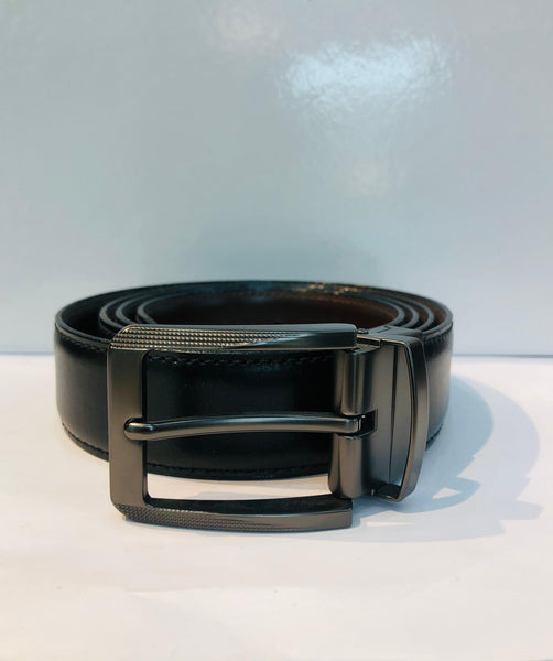 Genuine Buffalo Leather Black Belt
