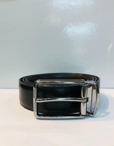Genuine Buffalo Leather Black Belt