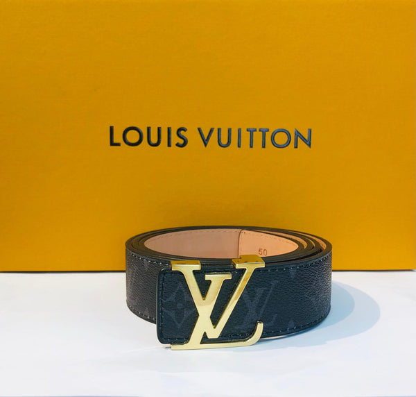 LV Genuine Buffalo Leather Signature Belt