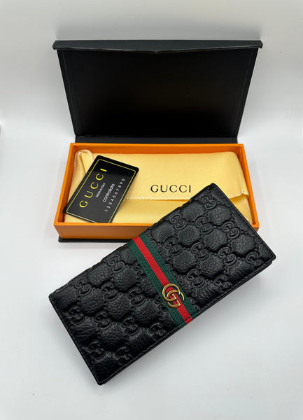 Gucci Premium Black Long Wallet