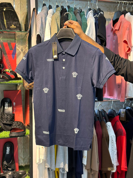 Versace All-Over Printed Men Polo Shirt