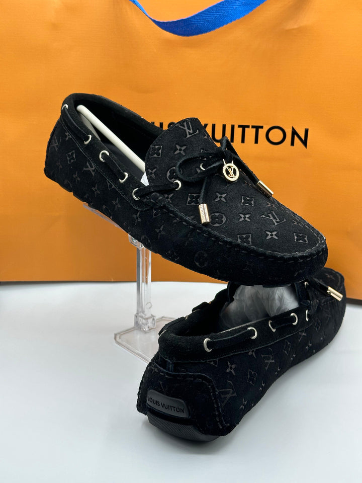 Louis Vuitton Signature Black Loafers