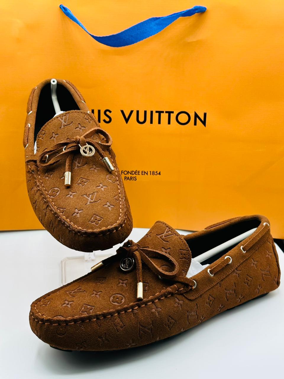 Louis Vuitton Signature Brown Loafers