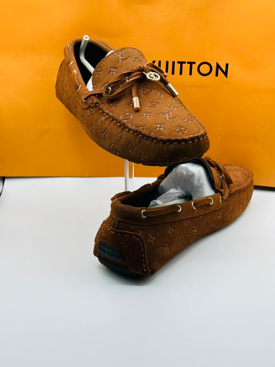 Louis Vuitton Signature Brown Loafers