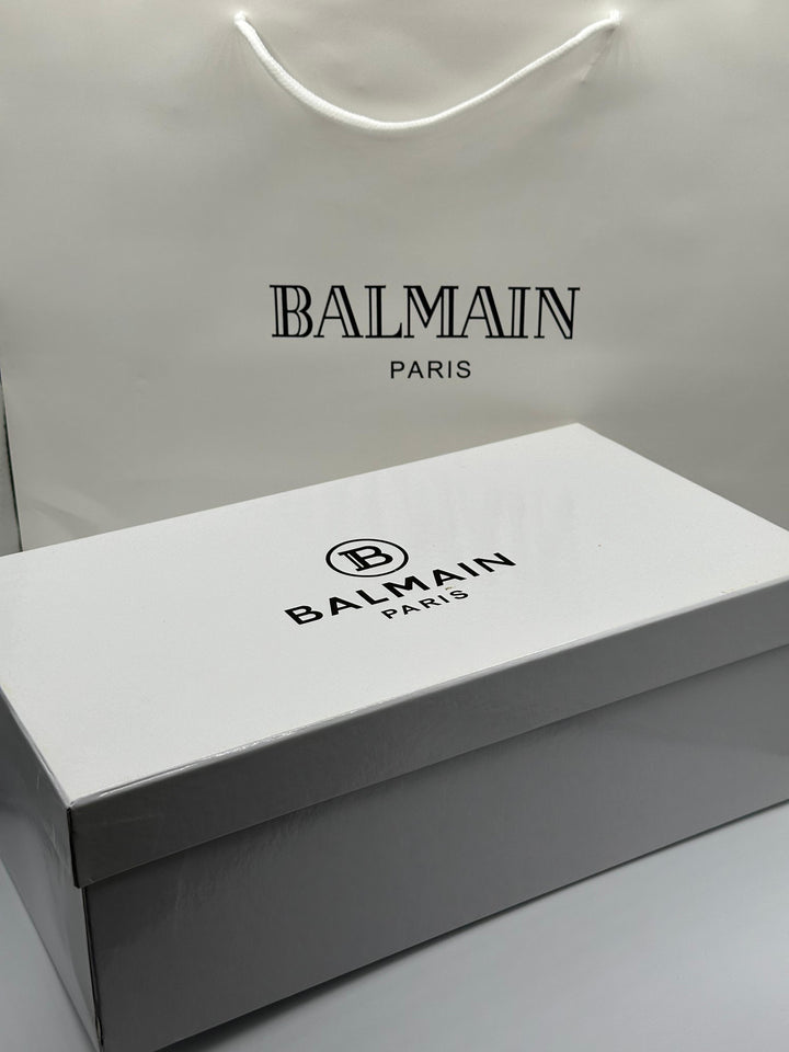 Balmain Buckle Black Loafers