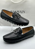 Balmain Buckle Black Loafers