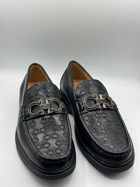 Ferragamo Signature Black Major Loafers
