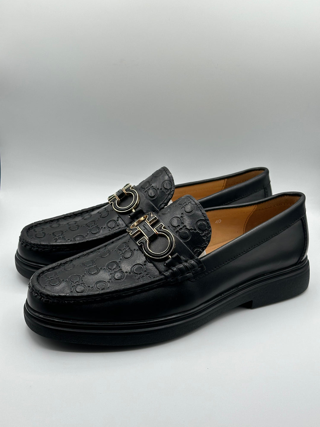 Ferragamo Signature Black Major Loafers